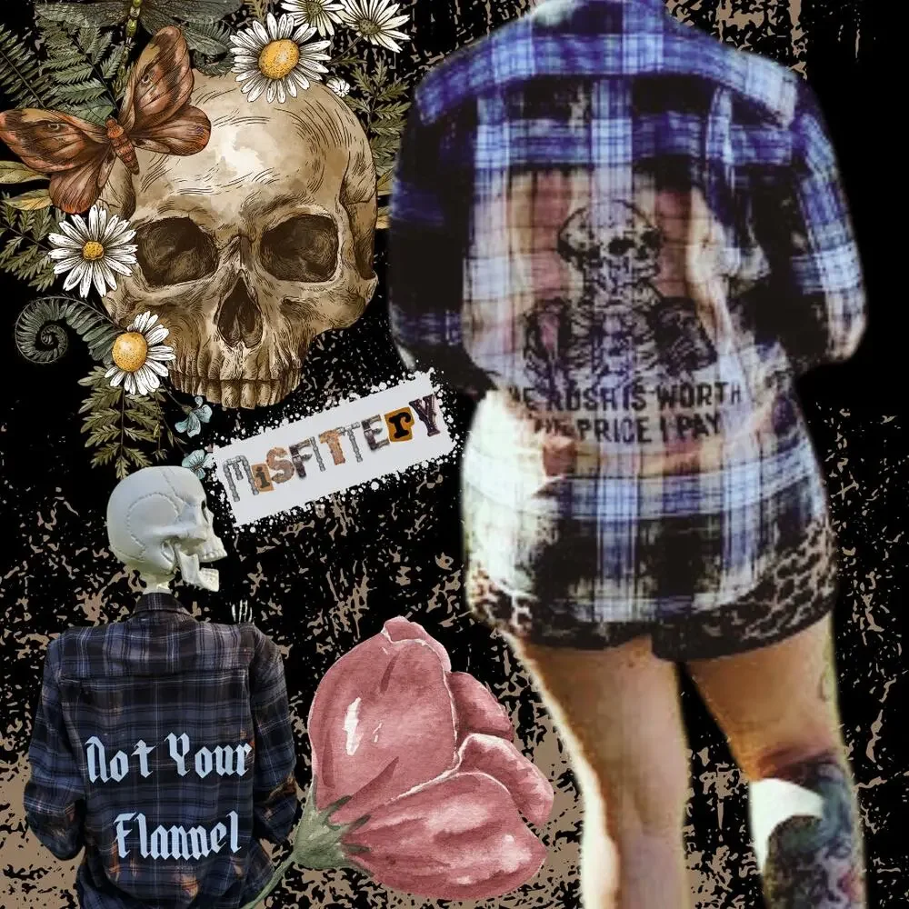 Hocus Pocus Witches Custom Flannel Shirt, Halloween Large - Picture 8 of 9
